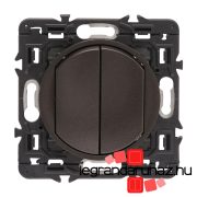   Legrand Céliane kettős egypólusú nyomó, grafit CF2X067032-HK