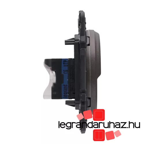 Legrand Céliane 2xRJ45 Cat. 6 UTP csatlakozóaljzat, grafit CG2X067344-CS
