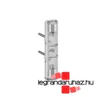   Legrand Céliane LED jelzőfény, fehér 230VAC 0,15mA, bepattintható, szürke jelölés (egypólusú/váltó kapcsoló, nyomó), Legrand CM0220