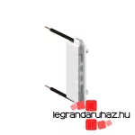 Legrand Céliane LED jelzőfény, fehér 12-24-48VDC, bepattintható, fehér jelölés (egypólusú/váltó kapcsoló, nyomó), Legrand CM0223