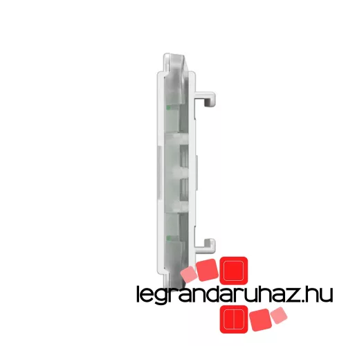 Legrand Céliane LED jelzőfény, fehér 12-24-48VDC, bepattintható, fehér jelölés (egypólusú/váltó kapcsoló, nyomó), Legrand CM0223