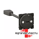 Legrand Céliane HDMI 2.0 A típusú audió/videó aljzat, elővezetékezett, mechanizmus, Legrand CM0314