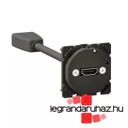   Legrand Céliane HDMI 2.0 A típusú audió/videó aljzat, elővezetékezett, mechanizmus, Legrand CM0314