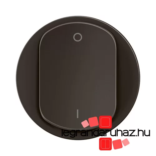 Legrand Céliane széles billentyű kétpólusú kapcsolóhoz, burkolat, fekete, Legrand CN0020
