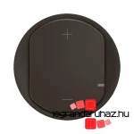 Legrand Céliane 2 vezetékes nyomógombos fényerőszabályzó LED 125W burkolat, fekete, Legrand CN0060