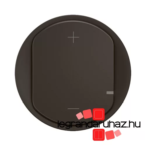 Legrand Céliane 2 vezetékes nyomógombos fényerőszabályzó LED 125W burkolat, fekete, Legrand CN0060