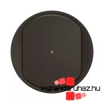 Legrand Céliane 3 vezetékes nyomógombos fényerőszabályzó LED 150W burkolat, fekete, Legrand CN0064