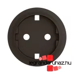 Legrand Céliane 2P+F csatlakozóaljzat burkolat, fekete, Legrand CN0120