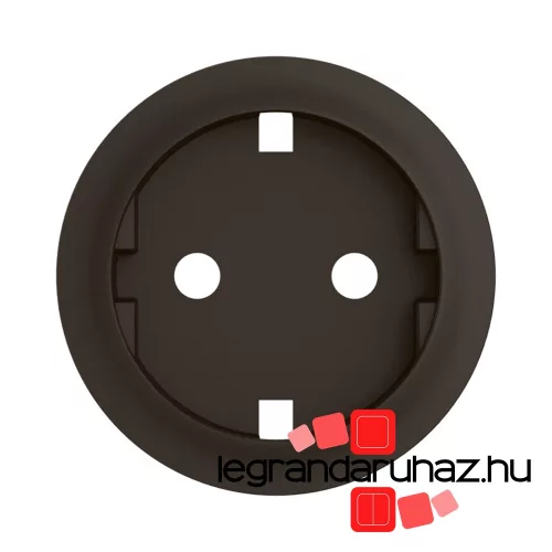 Legrand Céliane 2P+F csatlakozóaljzat burkolat, fekete, Legrand CN0120