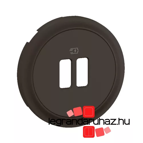 Legrand Céliane dupla USB burkolat, fekete, Legrand CN0154
