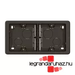 Legrand Céliane kettes kiemelőkeret, fekete, Legrand CN0232