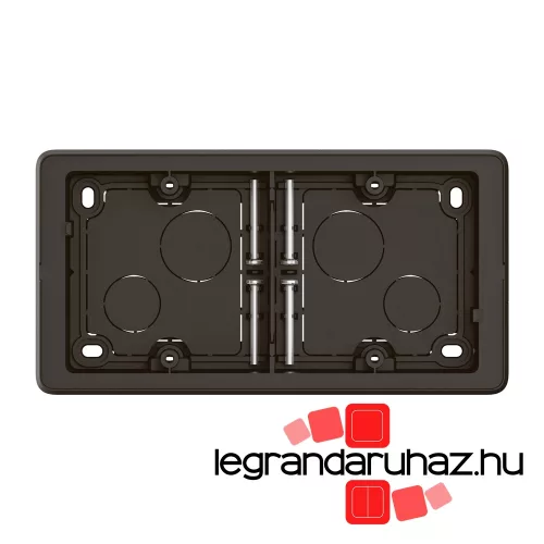 Legrand Céliane kettes kiemelőkeret, fekete, Legrand CN0232