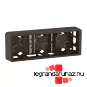   Legrand Céliane hármas kiemelőkeret, fekete, Legrand CN0233