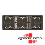 Legrand Céliane hármas kiemelőkeret, fekete, Legrand CN0233