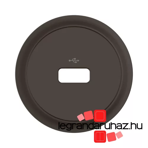 Legrand Céliane USB-A adatátviteli aljzat burkolat, fekete, Legrand CN0325