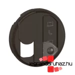 Legrand Céliane RJ45 multimédia csatlakozóaljzat burkolat, fekete, Legrand CN0348
