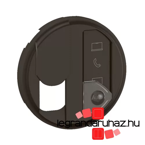 Legrand Céliane RJ45 multimédia csatlakozóaljzat burkolat, fekete, Legrand CN0348