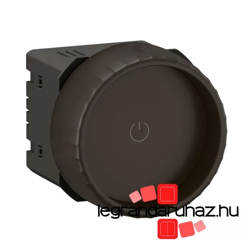 Legrand Céliane forgatógombos fényerőszabályzó nulla vezető nélkül, fekete, Legrand CN0408