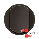 Legrand Céliane széles billentyű, alsó fényjelzős, váltókapcsolóhoz/nyomóhoz, burkolat, 2 mod, fekete, Legrand CN1001