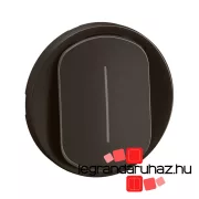   Legrand Céliane széles billentyű, mellső fényjelzős, keresztkapcsolóhoz, burkolat, 2 mod, fekete, Legrand CN1005