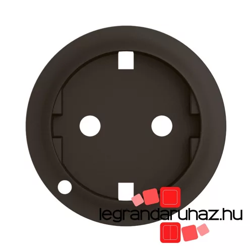 Legrand Céliane 2P+F rugós csatlakozóaljzat burkolat, fényjelzős, fekete, Legrand CN1120
