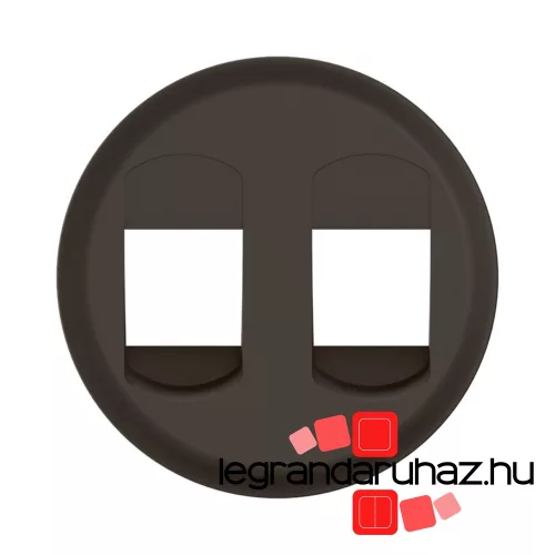 Legrand Céliane sztereó hangszóró csatlakozóaljzat burkolat, fekete, Legrand CN2311