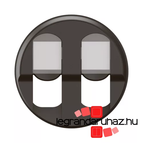 Legrand Céliane 2xRJ45 burkolat, fekete, Legrand CN2346
