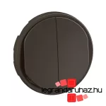 Legrand Céliane kettős alsó fényjelzős billentyű, burkolat, fekete, Legrand CN3001