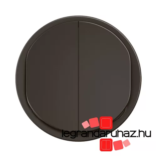 Legrand Céliane kettős alsó fényjelzős billentyű, burkolat, fekete, Legrand CN3001