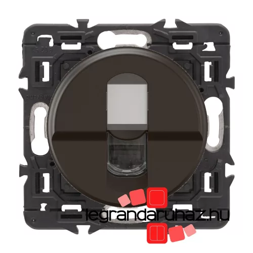 Legrand  Céliane 1xRJ45 Cat. 6 UTP 1 Gbit/s árnyékolatlan csatlakozóaljzat, fekete, CNCM0344-CS