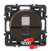   Legrand  Céliane 1xRJ45 Cat. 6 UTP 1 Gbit/s árnyékolatlan csatlakozóaljzat, fekete, CNCM0344-K