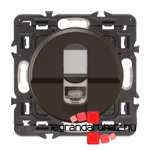Legrand  Céliane 1xRJ45 Cat. 6 STP 1 Gbit/s árnyékolt csatlakozóaljzat, fekete, CNCM0347-K