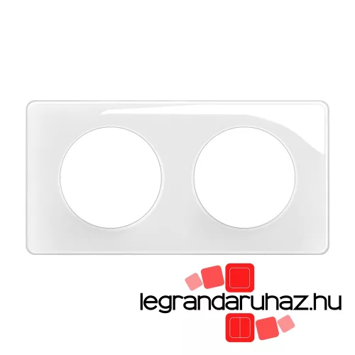 Legrand Céliane kettes keret, kristály fehér, Legrand CP0002