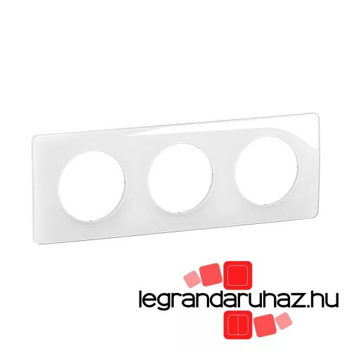 Legrand Céliane hármas keret, kristály fehér, Legrand CP0003