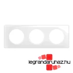 Legrand Céliane hármas keret, kristály fehér, Legrand CP0003