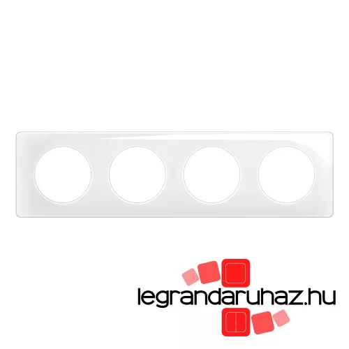 Legrand Céliane négyes keret, kristály fehér, Legrand CP0004