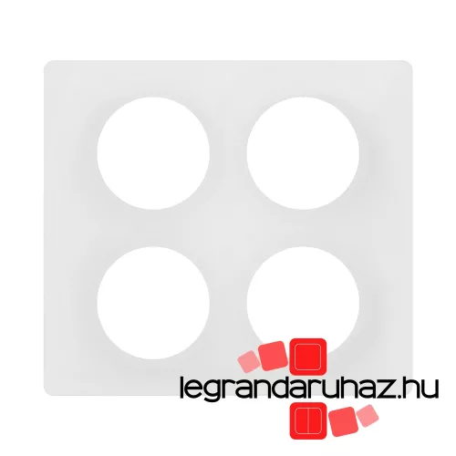 Legrand Céliane 2x2 keret, kristály fehér, Legrand CP0009