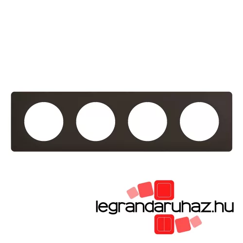 Legrand Céliane négyes keret, matt fekete, Legrand CP0104
