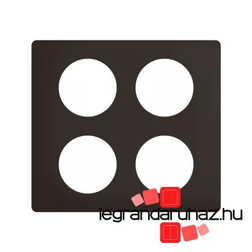 Legrand Céliane 2x2 keret, matt fekete, Legrand CP0109