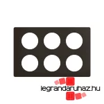 Legrand Céliane 2x3 keret, matt fekete, Legrand CP0110
