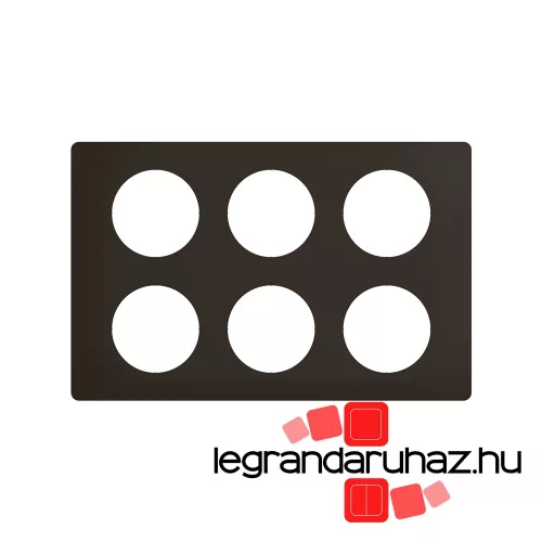 Legrand Céliane 2x3 keret, matt fekete, Legrand CP0110
