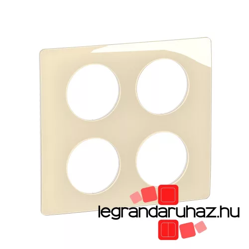 Legrand Céliane 2x2 keret, elefántcsont, Legrand CP0209