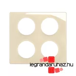 Legrand Céliane 2x2 keret, elefántcsont, Legrand CP0209