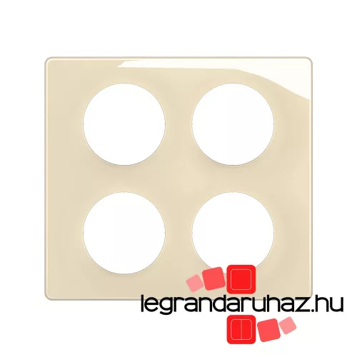 Legrand Céliane 2x2 keret, elefántcsont, Legrand CP0209