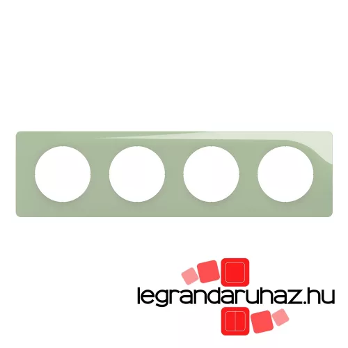 Legrand Céliane négyes keret, szeladon zöld, Legrand CP0504