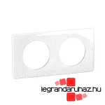 Legrand Céliane kettes keret, strukturált fehér, Legrand CP0602