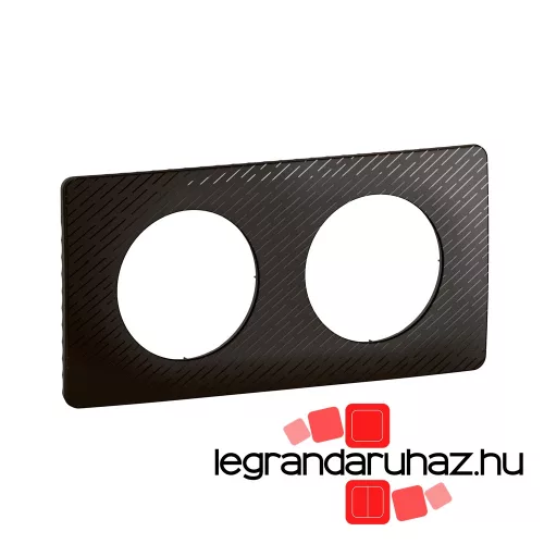 Legrand Céliane kettes keret, fekete meteor, Legrand CP0702