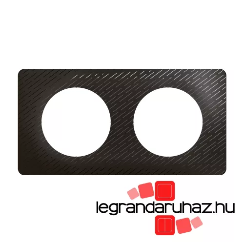 Legrand Céliane kettes keret, fekete meteor, Legrand CP0702