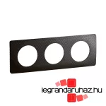 Legrand Céliane hármas keret, fekete meteor, Legrand CP0703