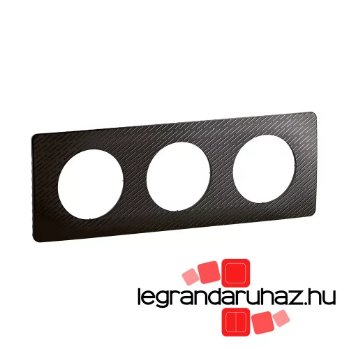 Legrand Céliane hármas keret, fekete meteor, Legrand CP0703